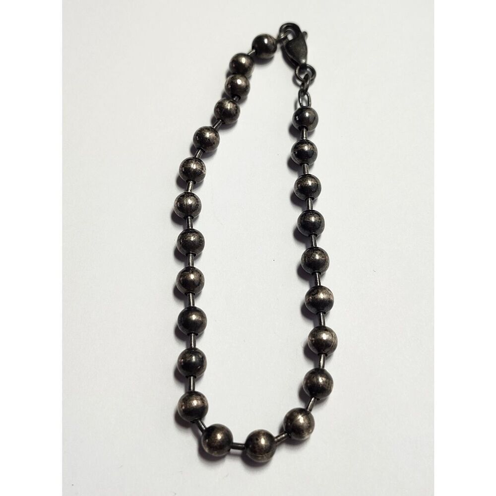 Oxidized Sterling Silver Bracelet 925 6.75"